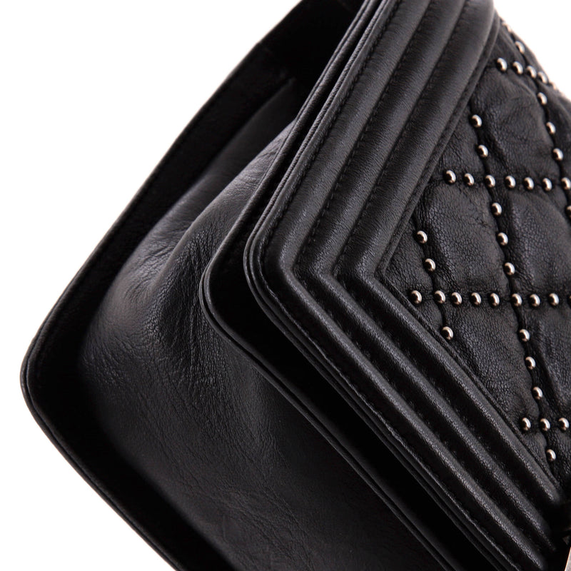 Boy Flap Bag Studded Quilted Distressed