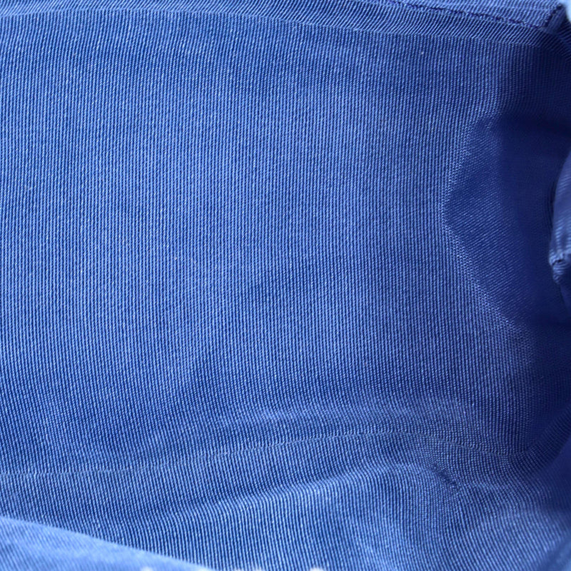 Denim Mood Chain Bucket Bag Logo Printed