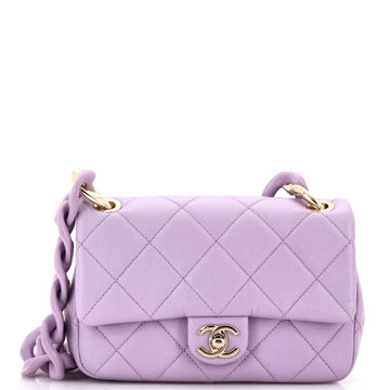 Funky Match Flap Bag Quilted Caviar Mini