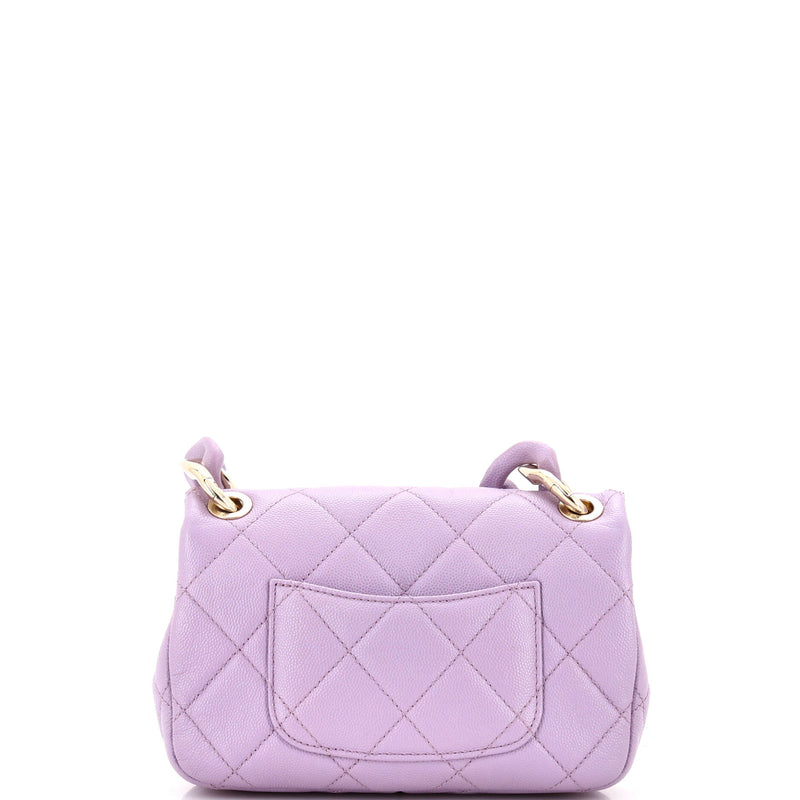 Funky Match Flap Bag Quilted Caviar Mini