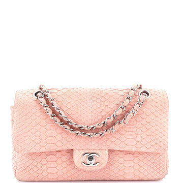 Classic Double Flap Bag Python Medium