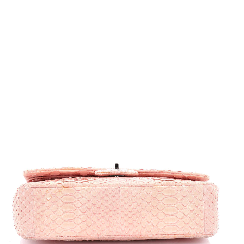 Classic Double Flap Bag Python Medium