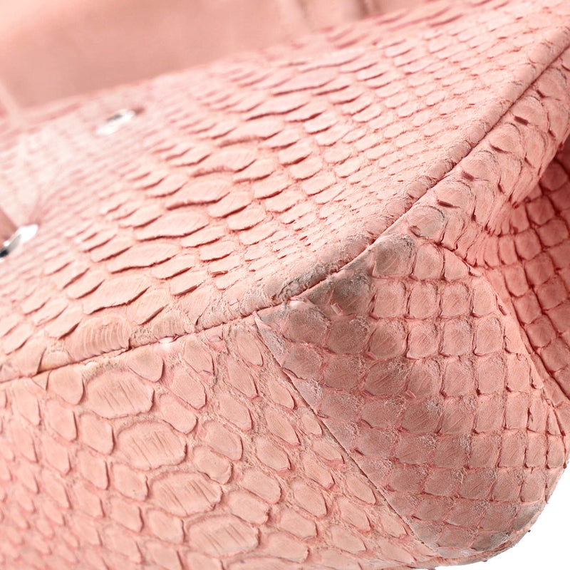 Classic Double Flap Bag Python Medium