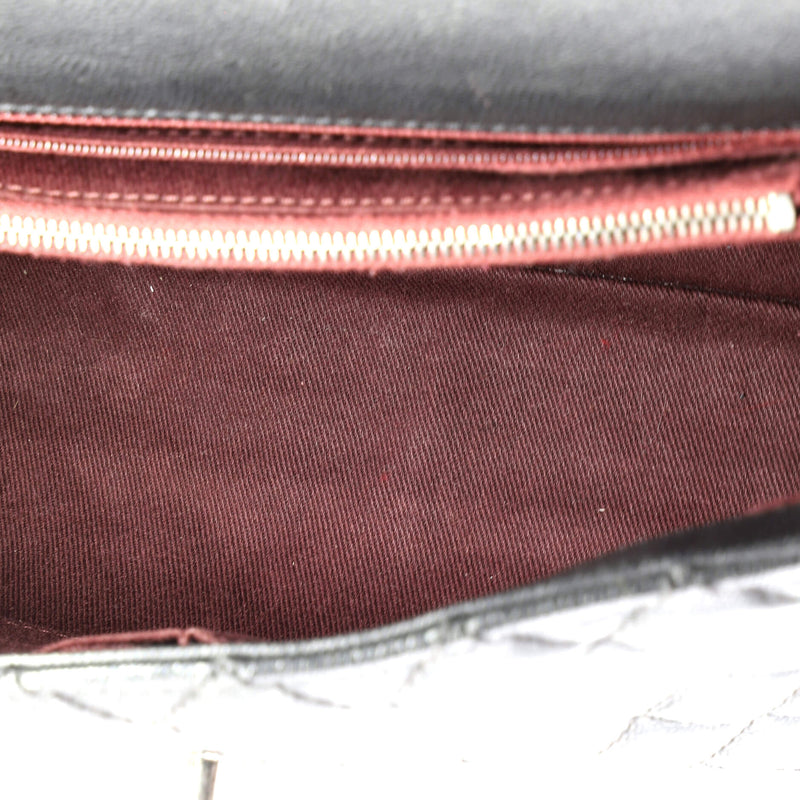 Coco Top Handle Bag Quilted Caviar