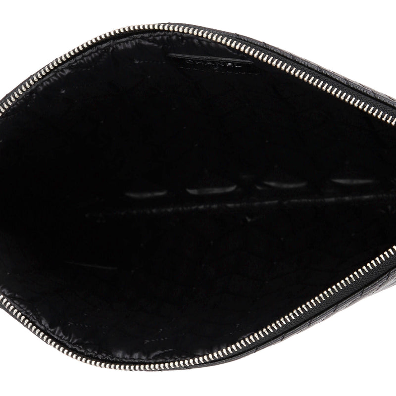 O Case Clutch Chevron Caviar Large