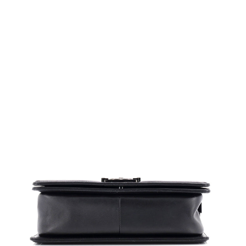 So Black Boy Flap Bag Quilted Calfskin