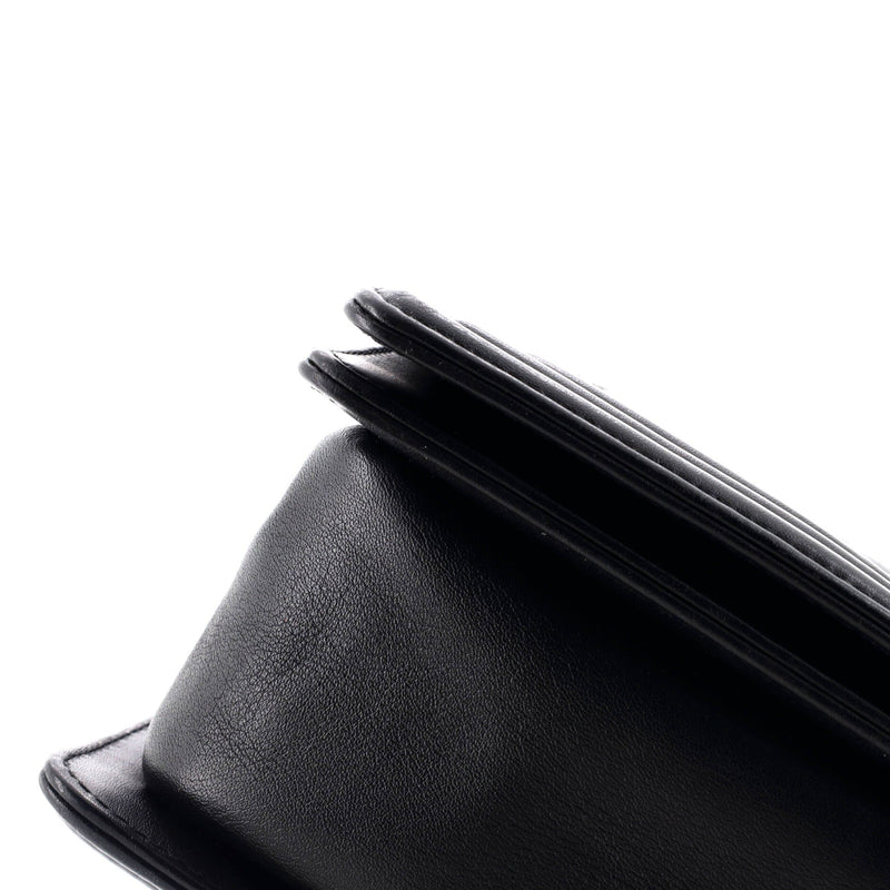 So Black Boy Flap Bag Quilted Calfskin