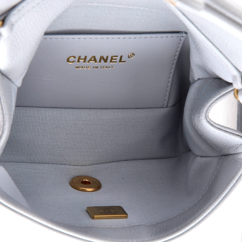 Cc Medallion Charms Flap Bag Caviar Mini