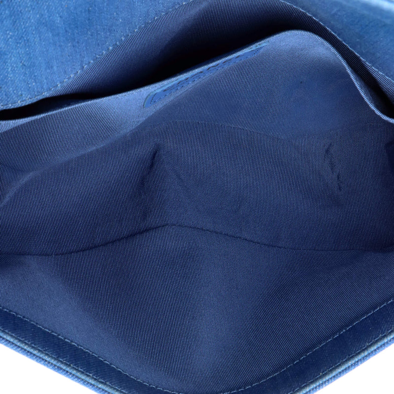 Boy Flap Bag Pleated Fringe Denim Old