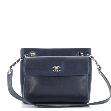 Vintage Front Pocket Tote Caviar Small