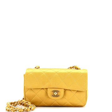 Classic Single Flap Bag Quilted Satin