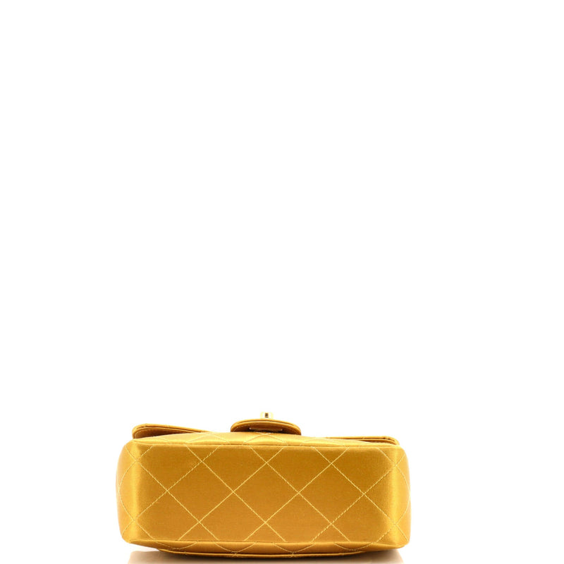 Classic Single Flap Bag Quilted Satin