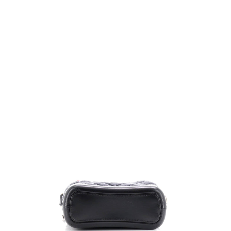 Gabrielle Hobo Chevron Aged Calfskin