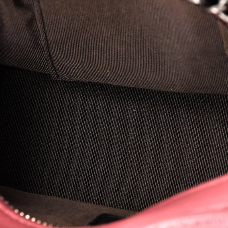 Gabrielle Hobo Chevron Aged Calfskin