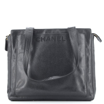 Vintage Logo Zip Shoulder Bag Caviar