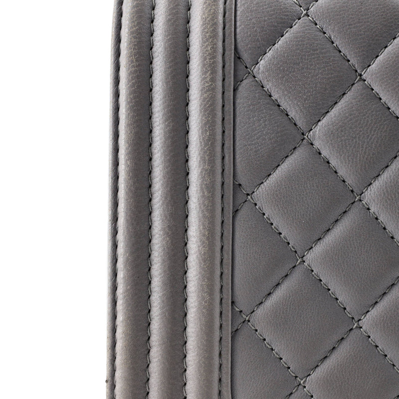 Boy Flap Bag Quilted Calfskin Old Medium