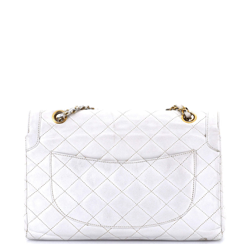 Vintage Two Tone Cc Flap Bag Quilted