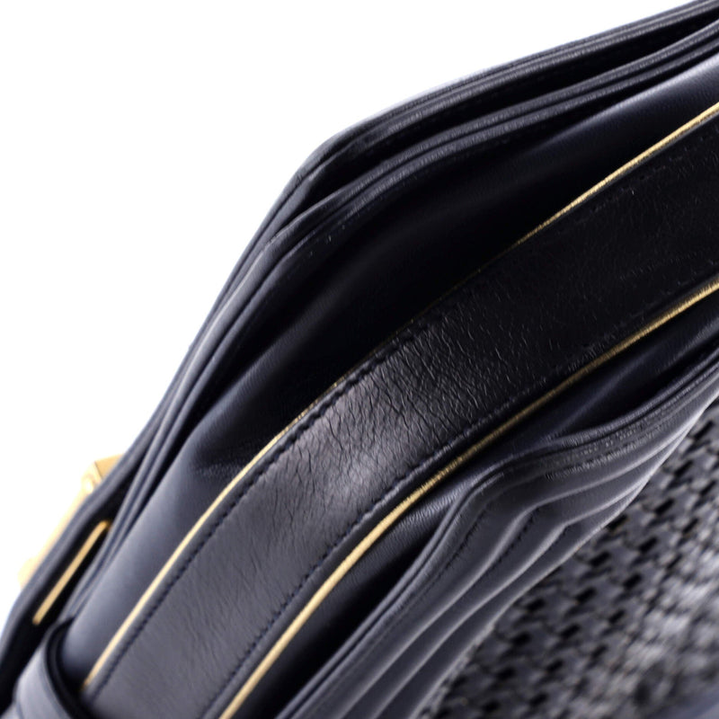 Boy Flap Bag Braided Sheepskin Large