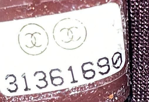 Cc Round Vanity Case With Chain Quilted