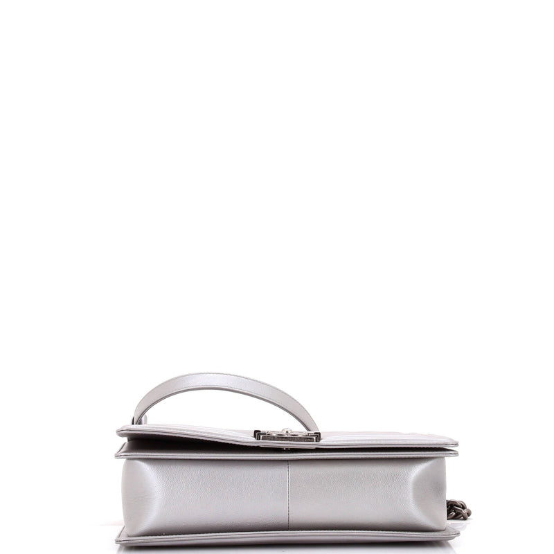 Boy Flap Bag Chevron Caviar New Medium