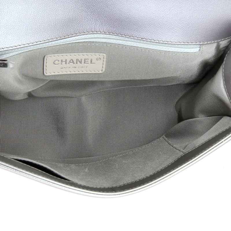 Boy Flap Bag Chevron Caviar New Medium