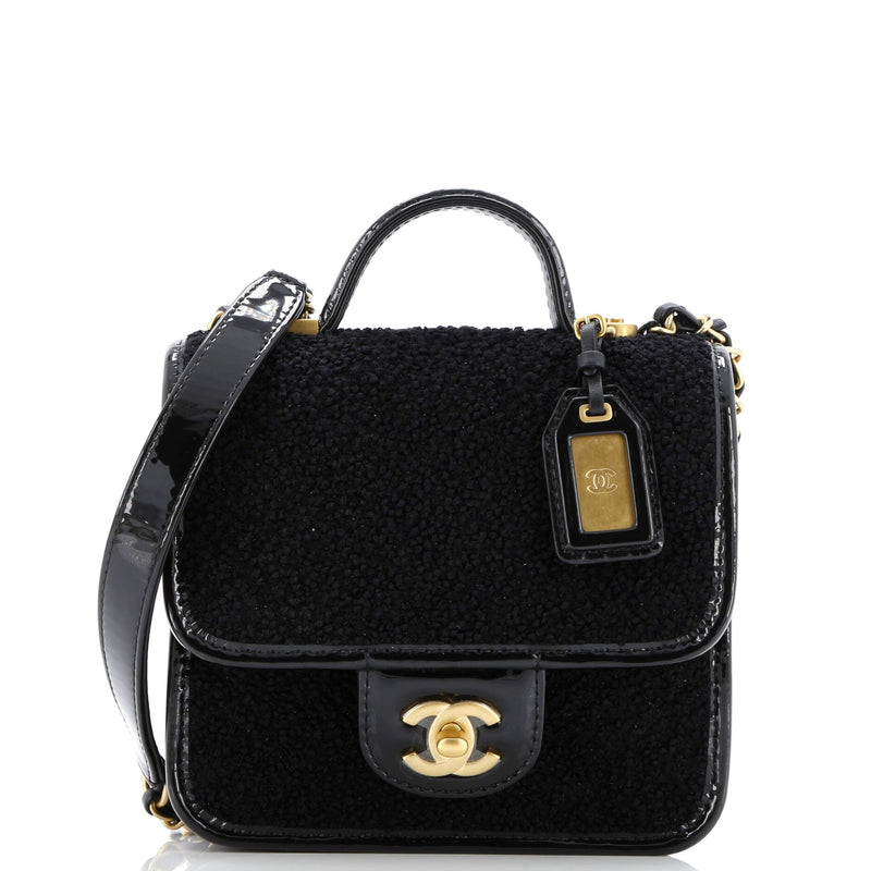 School Memory Top Handle Flap Bag