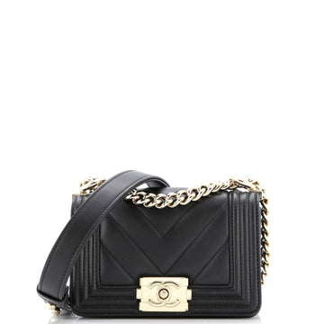 Boy Flap Bag Chevron Lambskin Mini