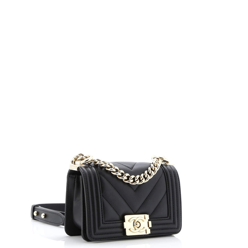Boy Flap Bag Chevron Lambskin Mini