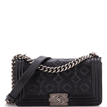 Arabesque Boy Flap Bag Embossed Calfskin