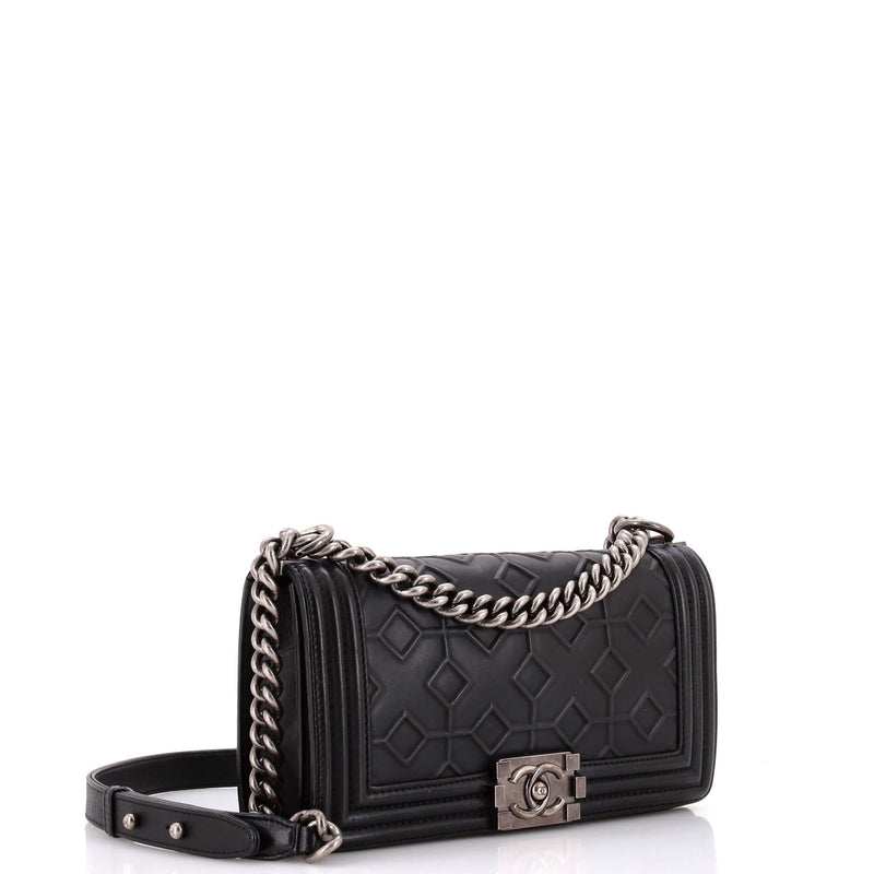 Arabesque Boy Flap Bag Embossed Calfskin