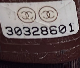 Cc Round Vanity Case With Chain Quilted