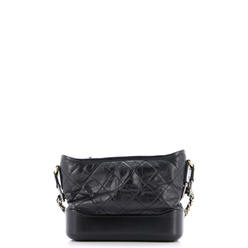 Gabrielle Hobo Embellished Quilted Aged