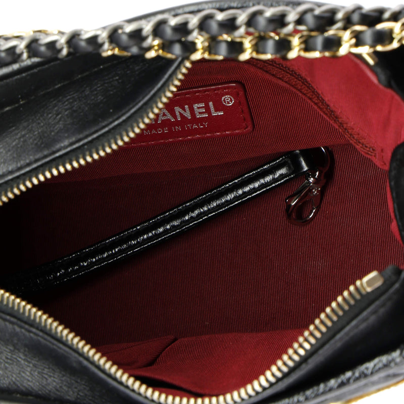 Gabrielle Hobo Embellished Quilted Aged