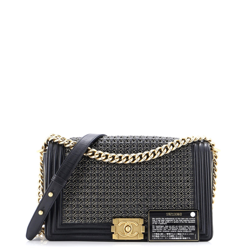 Boy Flap Bag Braided Sheepskin New