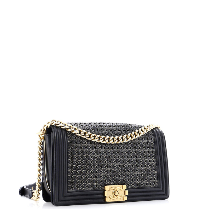 Boy Flap Bag Braided Sheepskin New