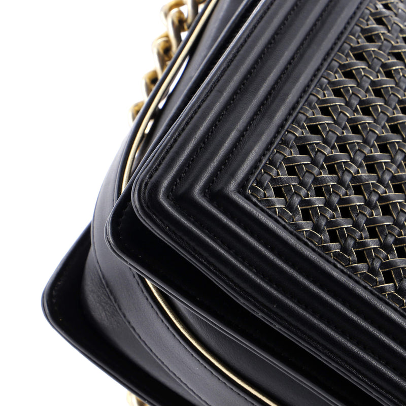 Boy Flap Bag Braided Sheepskin New