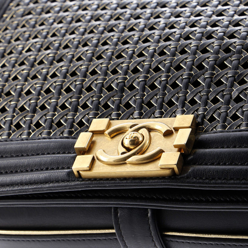 Boy Flap Bag Braided Sheepskin New