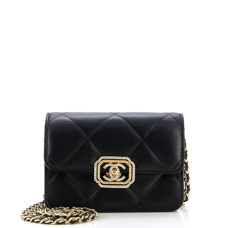 Crystal Geometric Frame Cc Clutch With