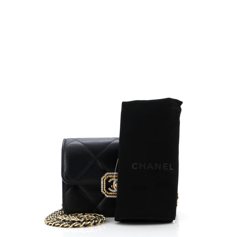 Crystal Geometric Frame Cc Clutch With