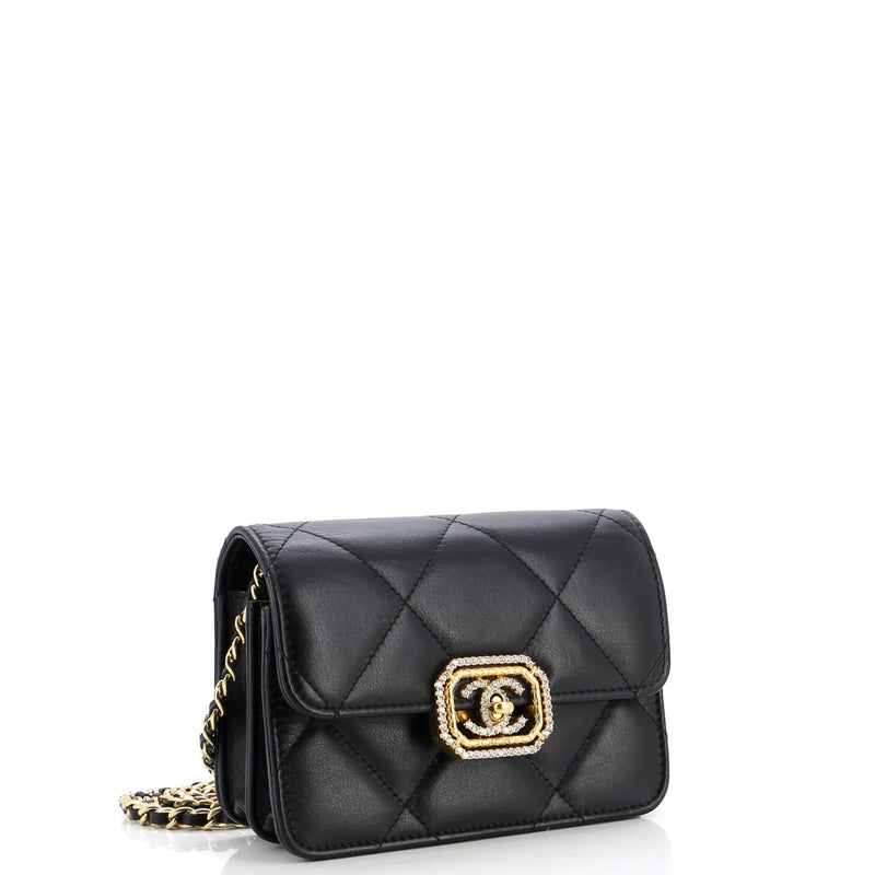 Crystal Geometric Frame Cc Clutch With