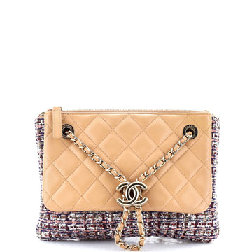 Double Case With Strap Tweed And Quilted