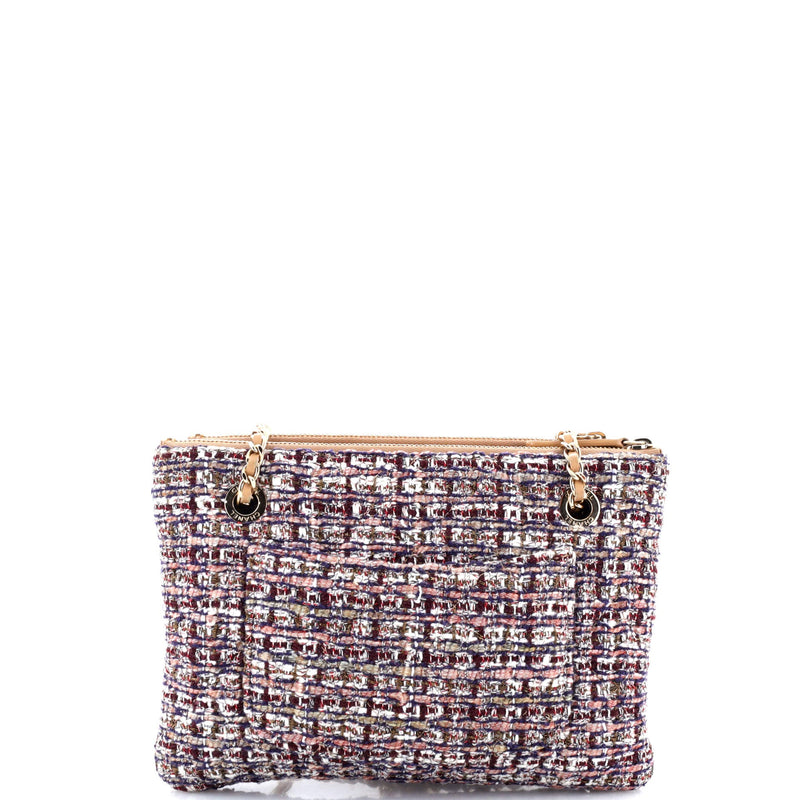 Double Case With Strap Tweed And Quilted