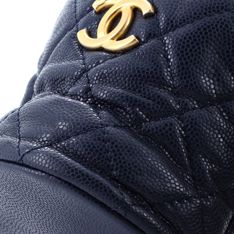 Twist Your Buttons Drawstring Bucket Bag