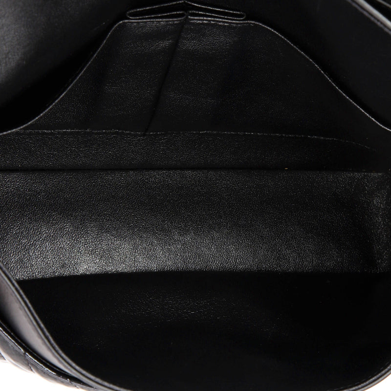 So Black Classic Double Flap Bag Chevron