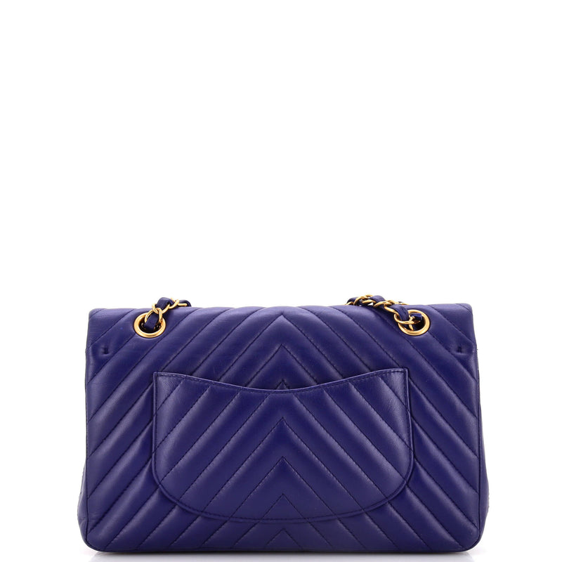 Classic Double Flap Bag Chevron Calfskin