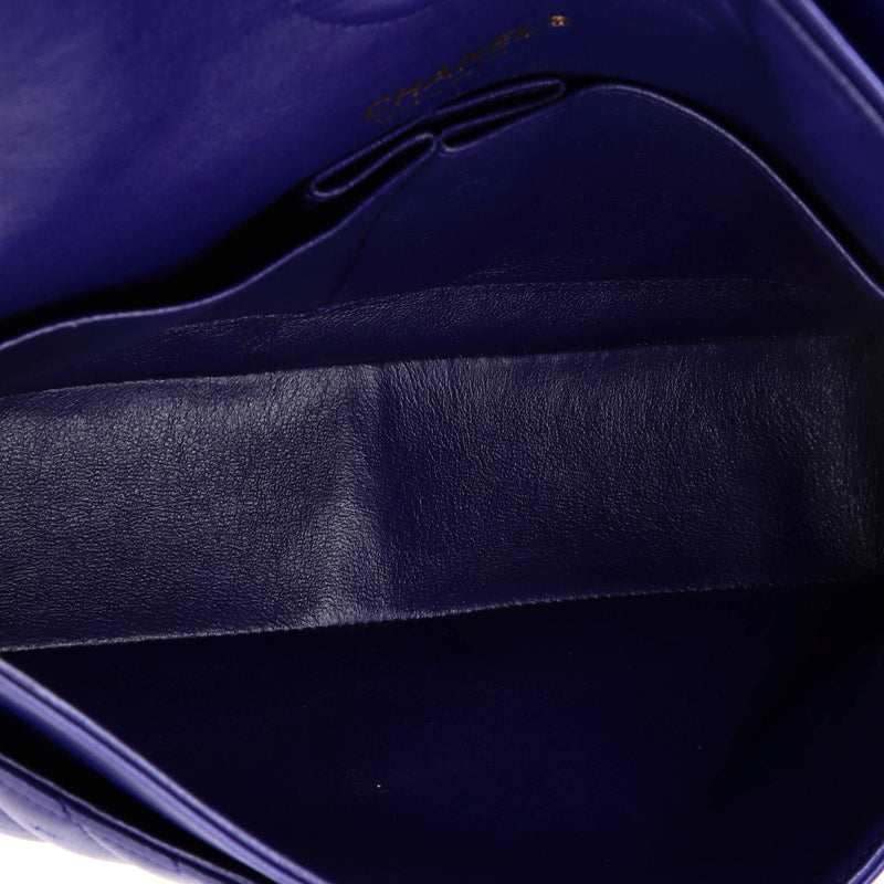 Classic Double Flap Bag Chevron Calfskin