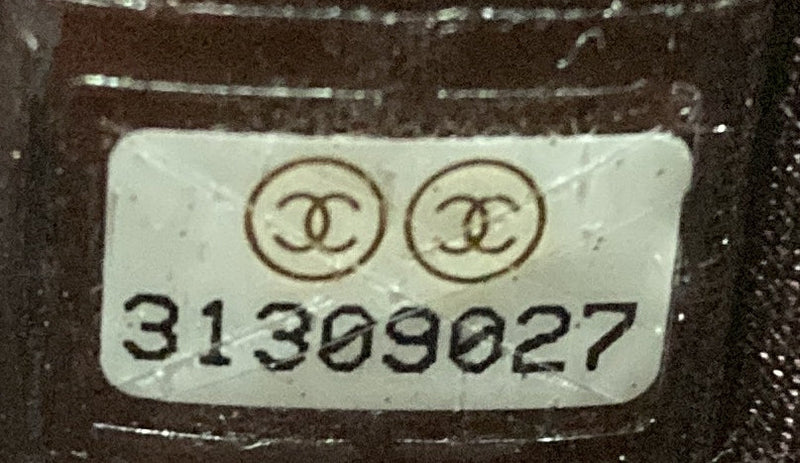 Cc Round Vanity Case With Chain Quilted