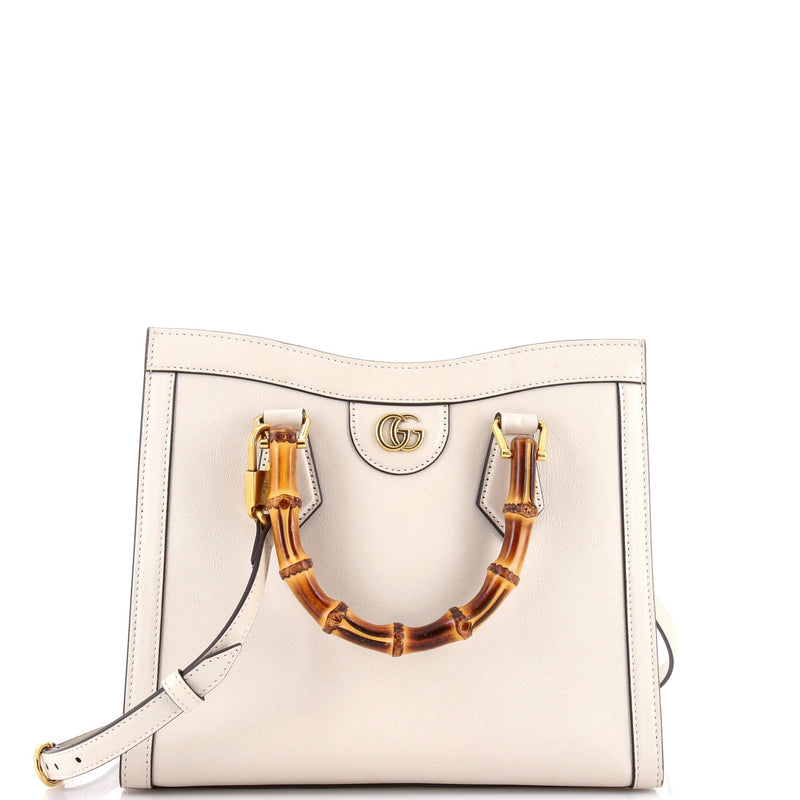 Diana Nm Bamboo Handle Tote Leather