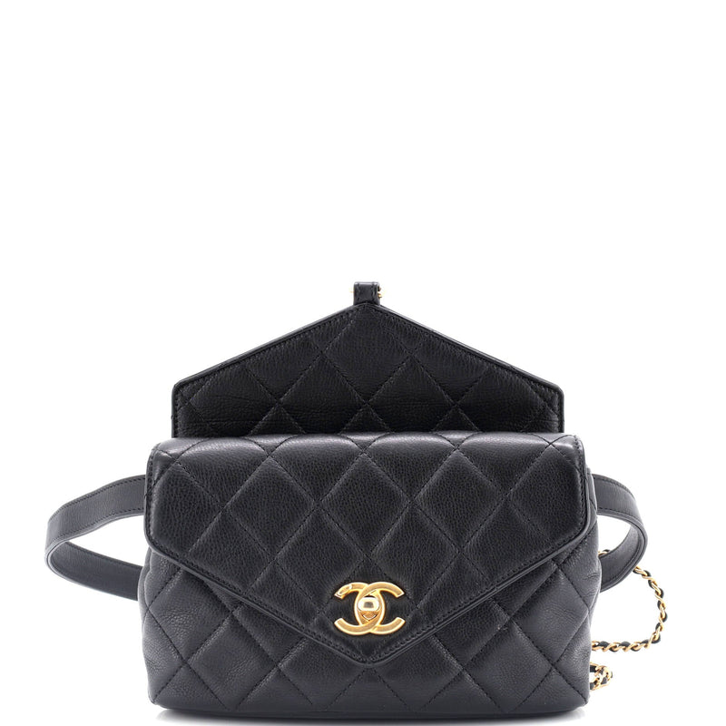 Carry With Chic Chain Flap Waist Bag