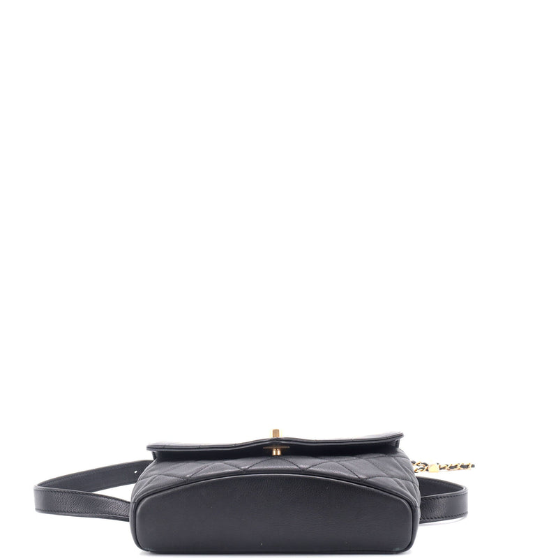 Carry With Chic Chain Flap Waist Bag